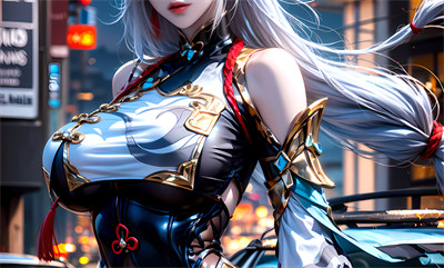 [233]精致AI绘画-原神-申鹤-涩涩-晚漫-共享AI国漫精致绘画AI高清视频