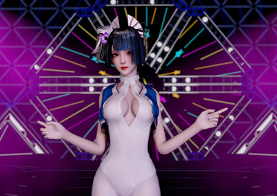 [214] VAM-[舞摇] 镜-白丝-晚漫-共享AI国漫精致绘画AI高清视频